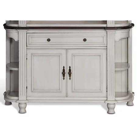 Two-Tone Demilune Buffet